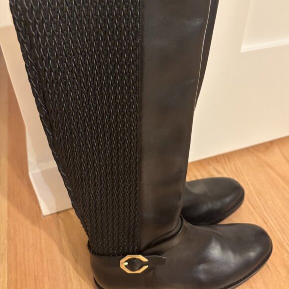 Cole Haan Leela Grand Riding Boots – Black Leather - Picture 1 of 5